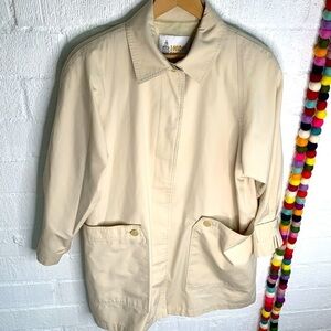 London Fog Vintage Beige Vintage Trench Coat sz 12P